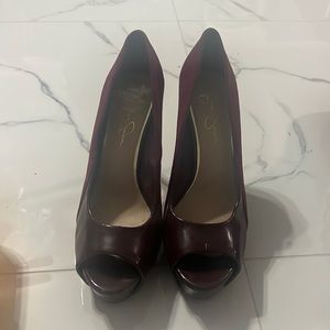 Brand: Jessica Simpson; Size: 11; Color: Dark Red